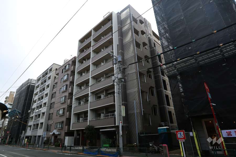 デュオステージ新宿中落合の外観（北西側から）