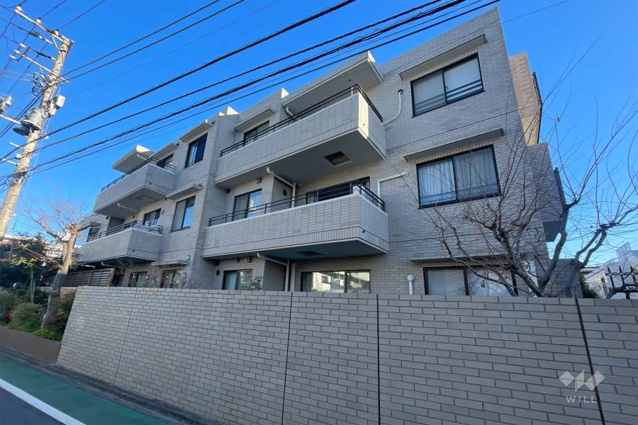 メゾンセゾン落合の外観（南西側から）