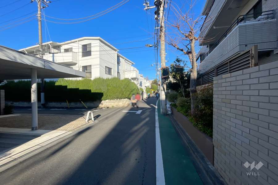 敷地北東側の前面道路