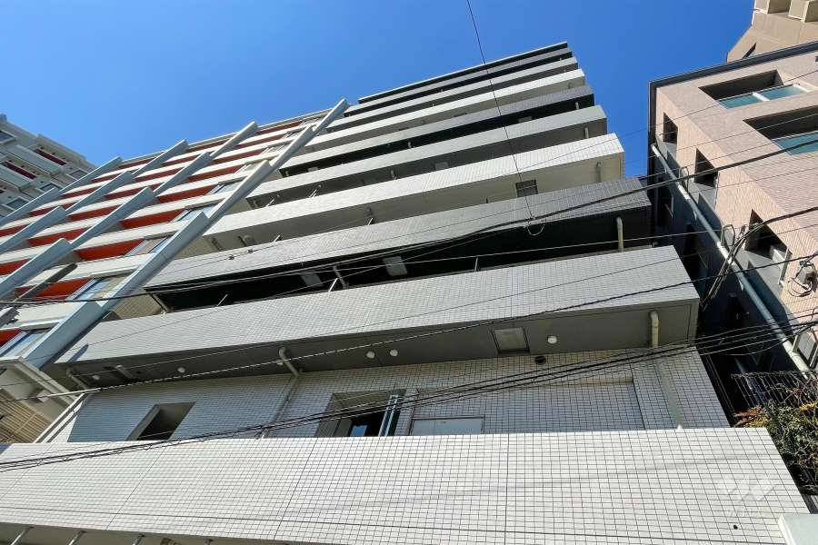 ジェノヴィア新宿中落合スカイガーデンの外観（北東側から）