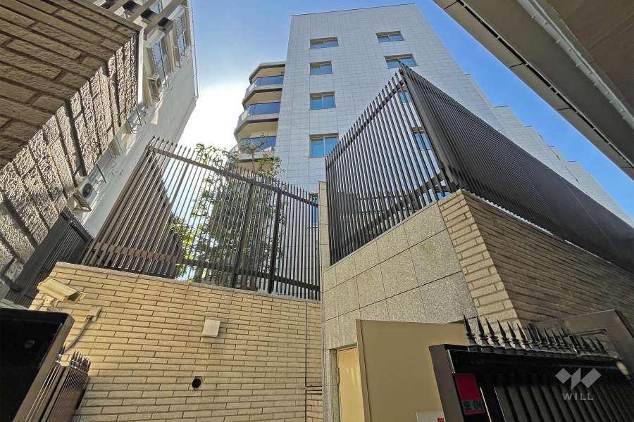 ライオンズ外苑の杜の外観（北東側から）