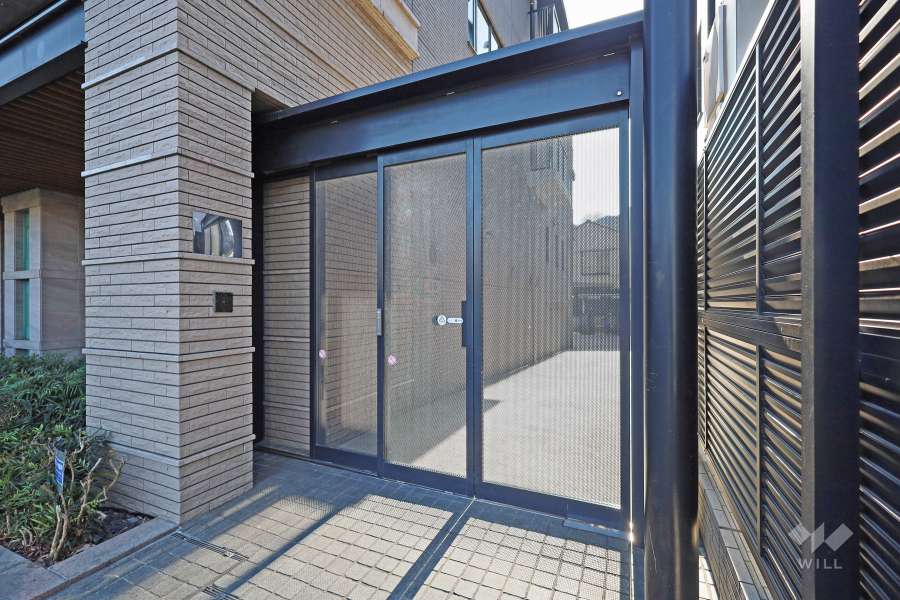 駐輪場の出入口