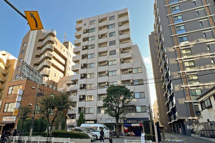 ウィンコート神楽坂の外観（北西側から）