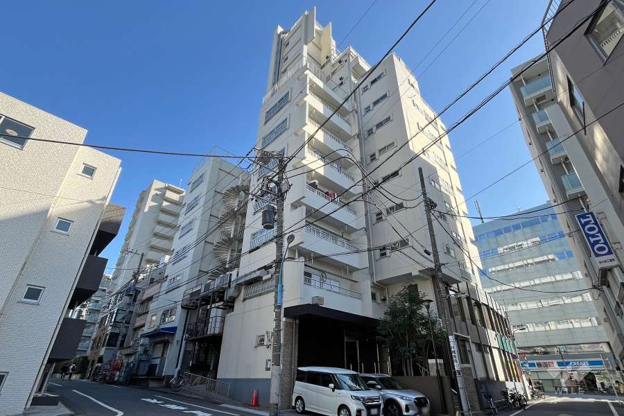 まんしょん早稲田の外観（北西側から）