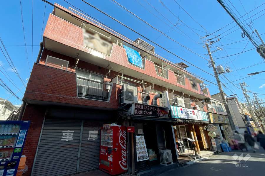 サンライズ新宿の外観（南西側から）