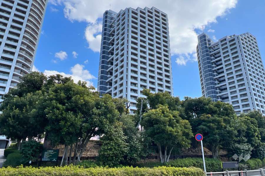 西戸山タワーホウムズセントラルタワーの外観（北西側から）