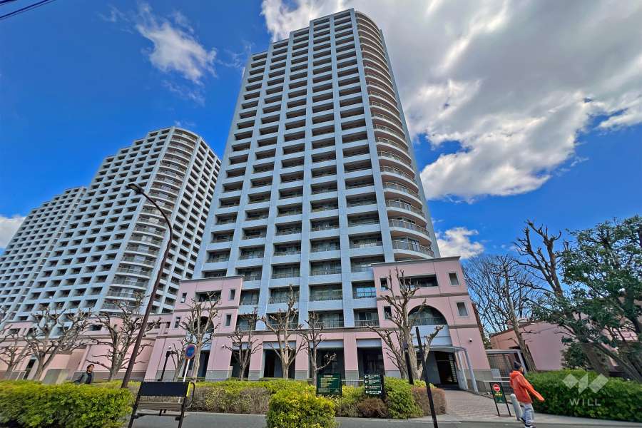 西戸山タワーホウムズサウスタワーの外観（南西側から）