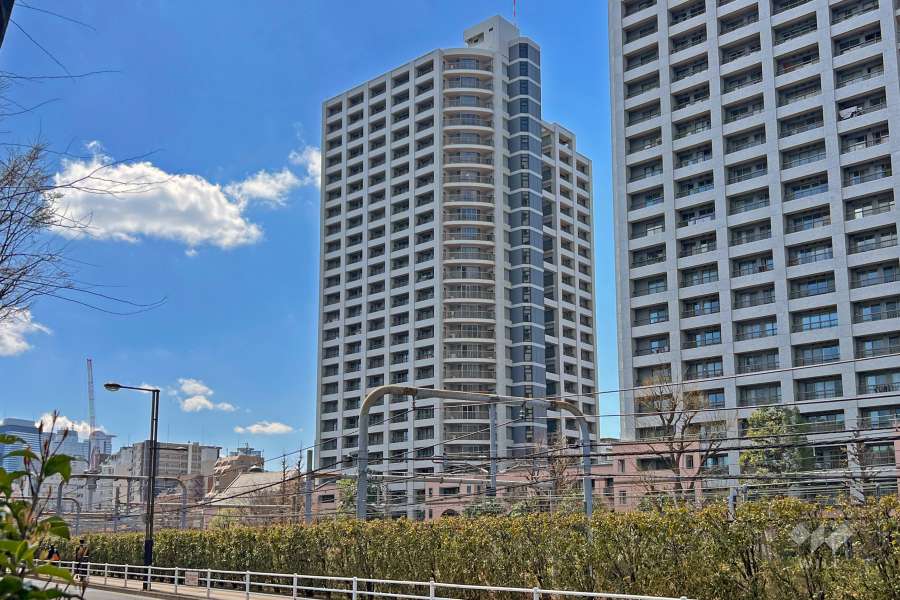 西戸山タワーホウムズサウスタワーの外観（東側から）