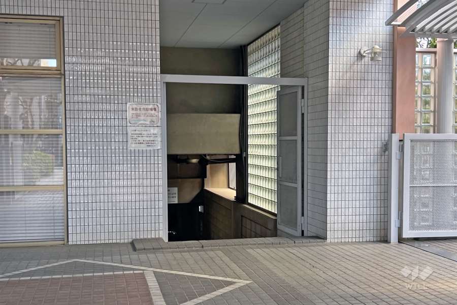 駐輪場の出入り口