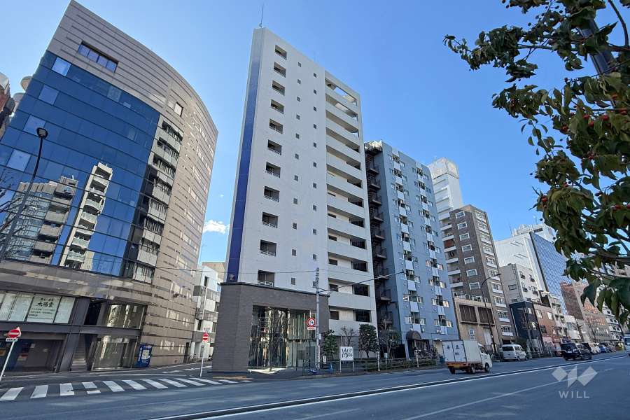 ピアース四谷の外観（北側から）