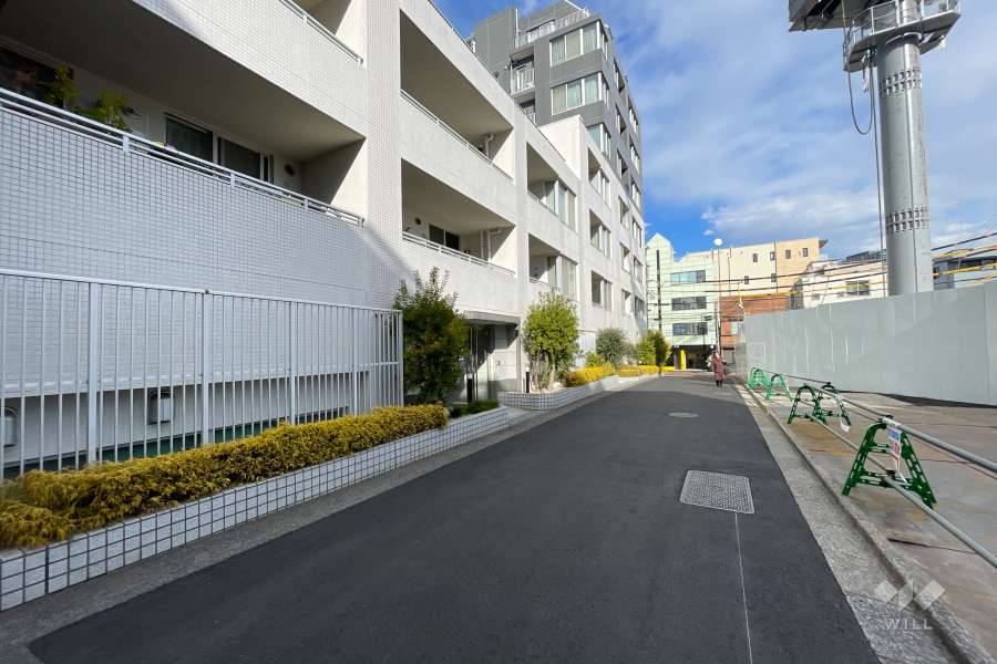 敷地南側の前面道路
