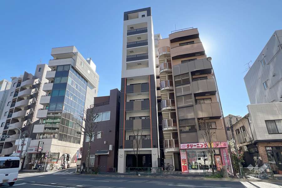 セジョリ早稲田の外観（北側から）