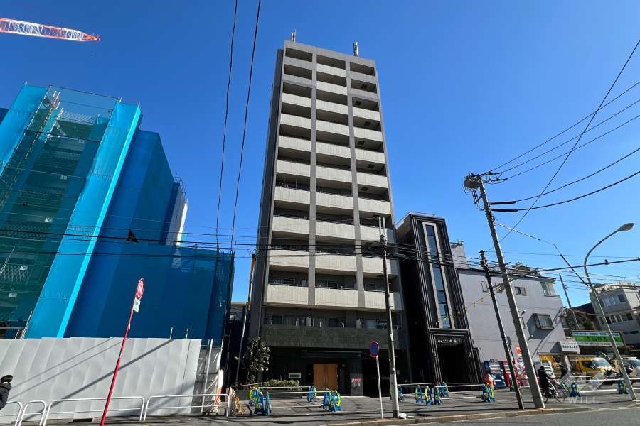日神デュオステージ新宿外苑東通りの外観（北西側から）