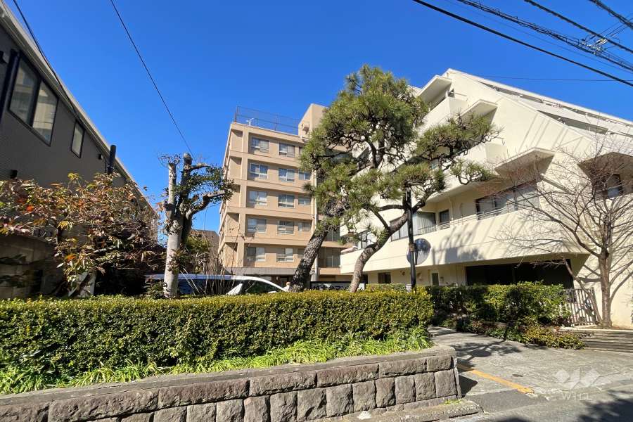 城北台マンションの外観（南東側から）