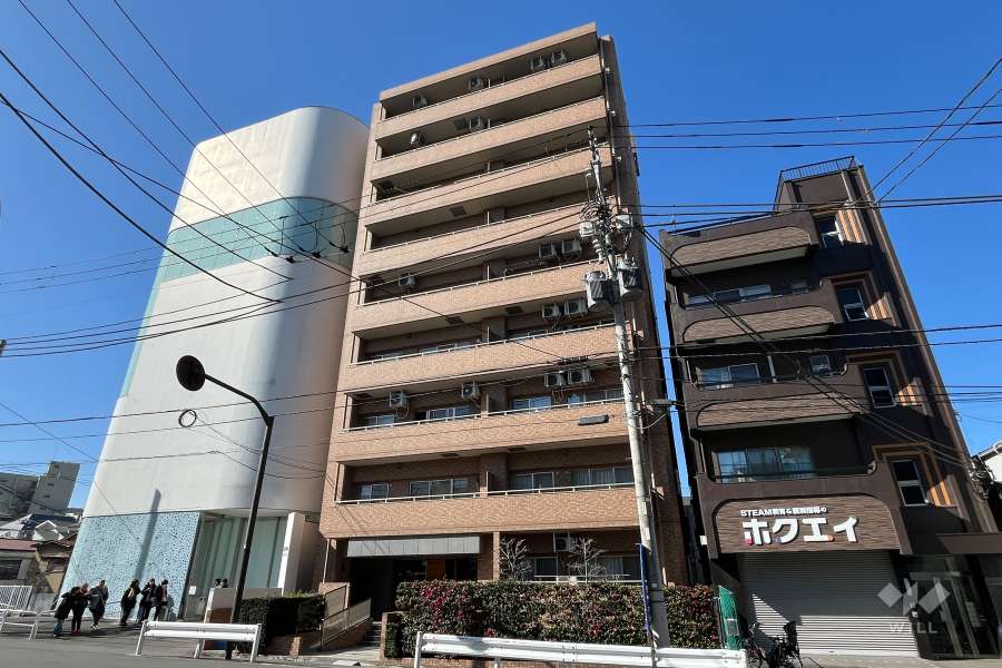 アイディーコート早稲田の外観（北東側から）