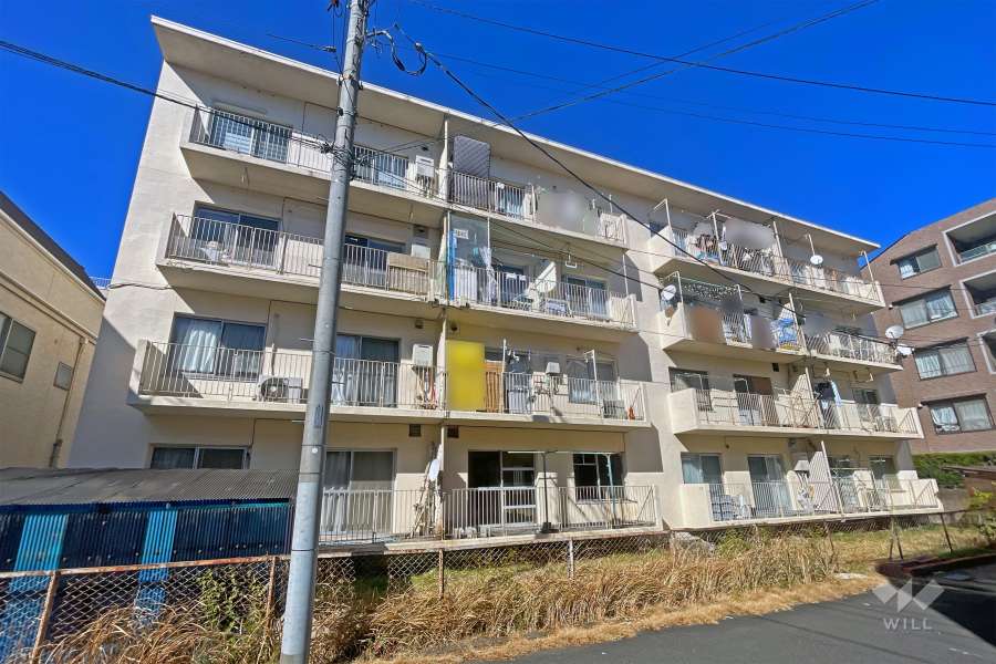 柏木アパートの外観（南西側から）