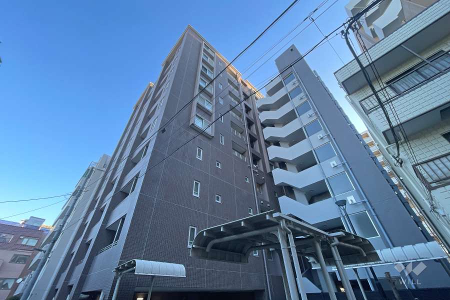 シティハウス新宿柏木の外観（南西側から）