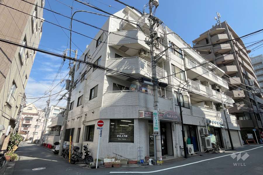 朝日プラザ北新宿の外観（南西側から）