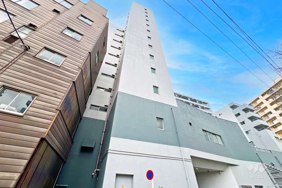 北新宿サマリヤマンションの外観（北側から）
