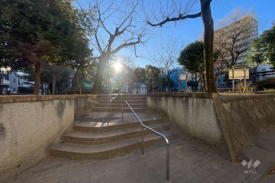 敷地に隣接する柏木公園