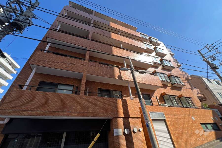 ライオンズマンション矢来町の外観（北西側から）