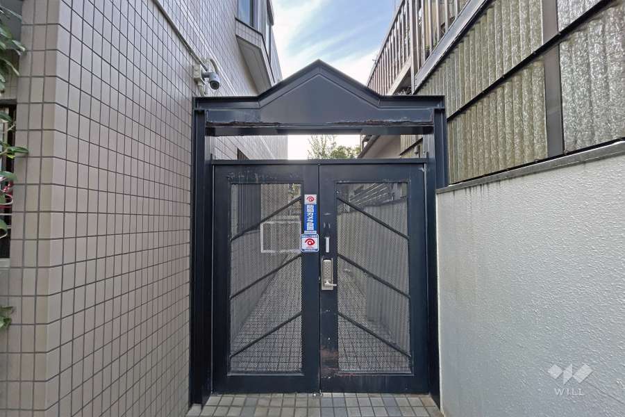 駐輪場の出入り口