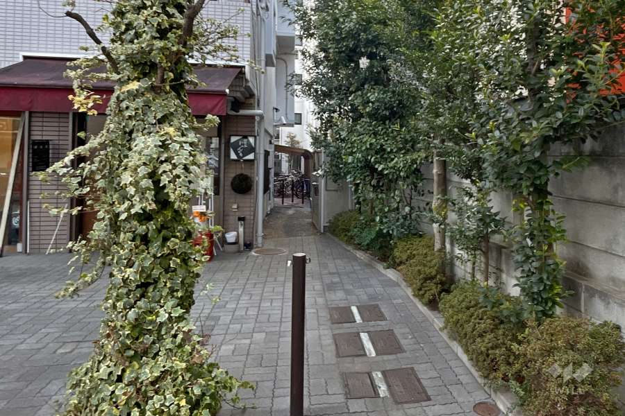 駐輪場へのアプローチ