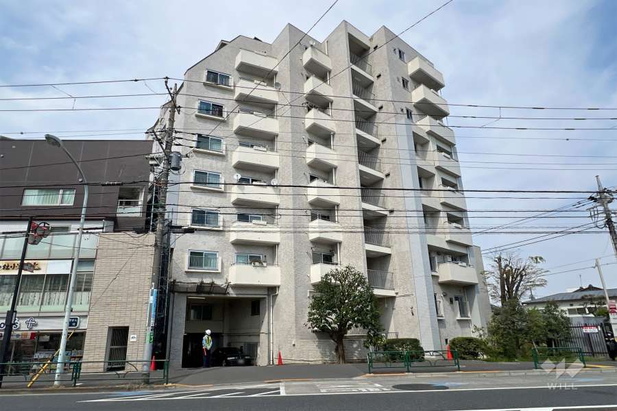 サンハイツ永福町の外観（南西側から）