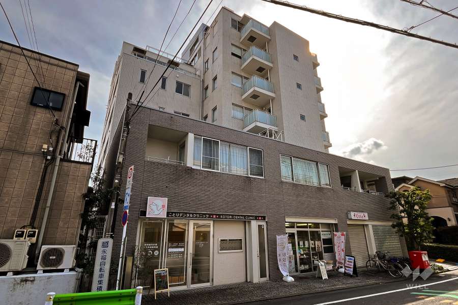 グランドメゾン永福町の外観（北東側から）