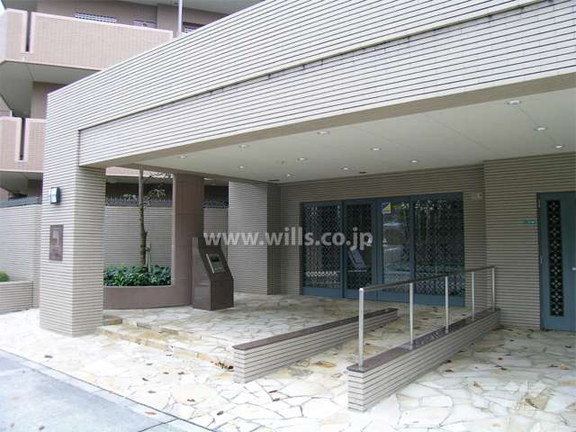 オートロック付きのエントランス