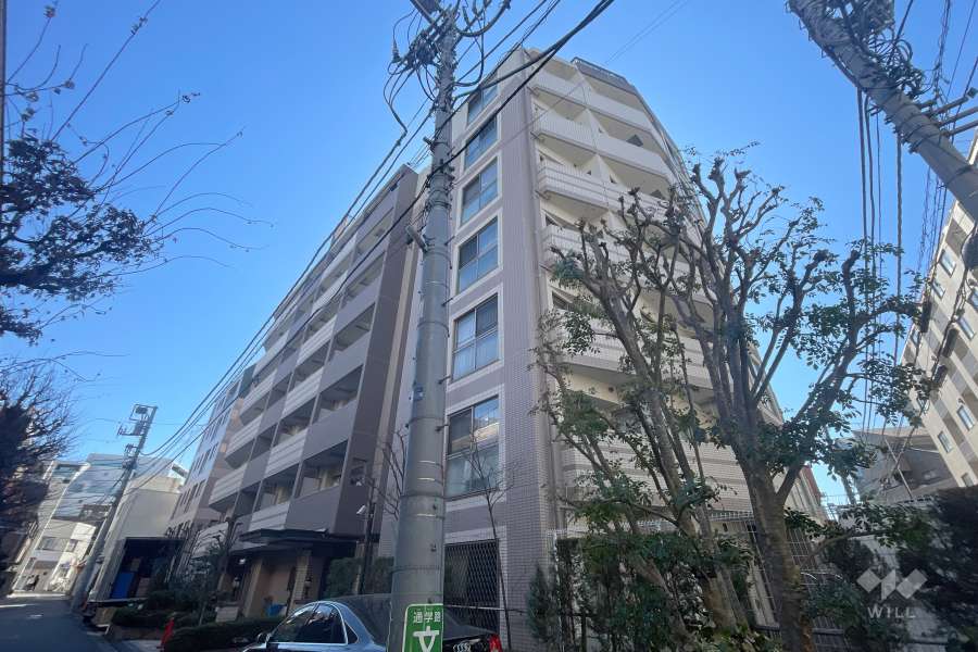 ライオンズグローベル荻窪ラトーリアの外観（北西側から）