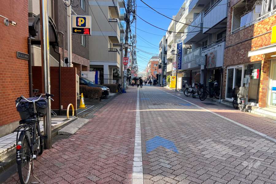 敷地北側の前面道路