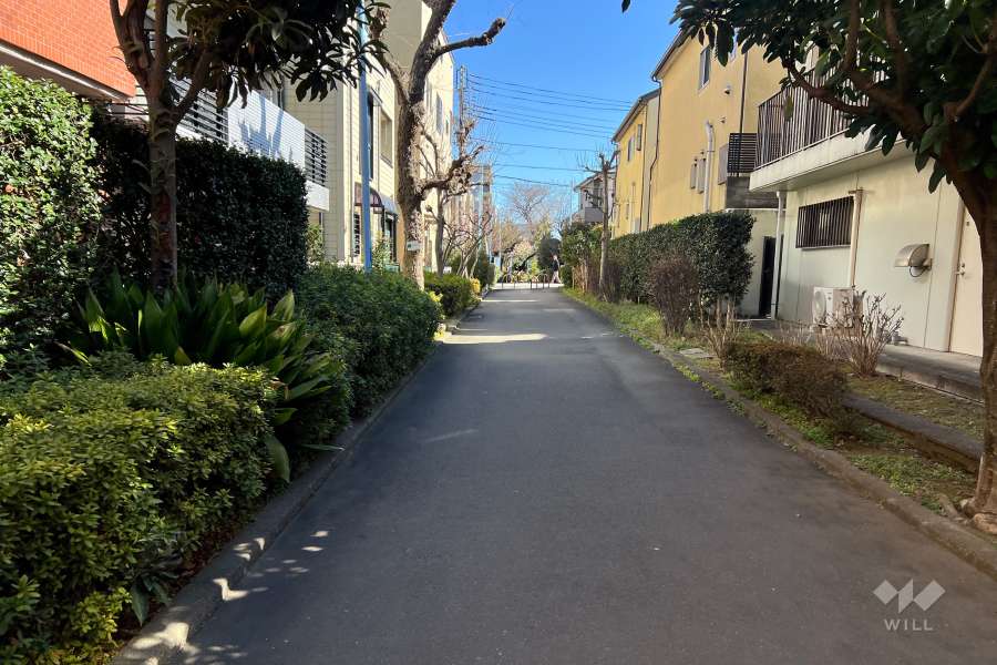 敷地南側の前面道路