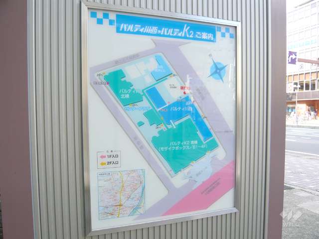 パルティK2北ハイツの敷地配置図