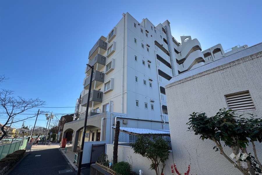 ハイネス富士見ヶ丘の外観（北西側から）