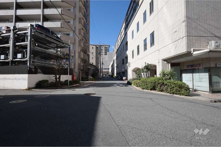 敷地南側の前面道路