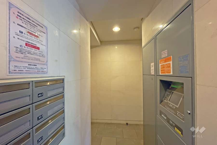 共用ポストと宅配ボックス