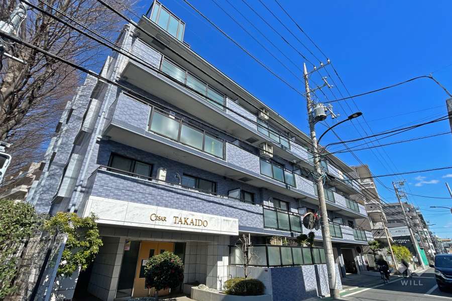 セザール高井戸の外観（南西側から）