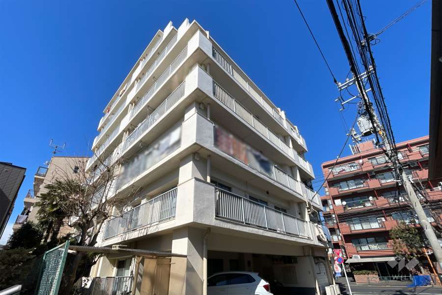 浜田山ニューハウジングの外観（南東側から）