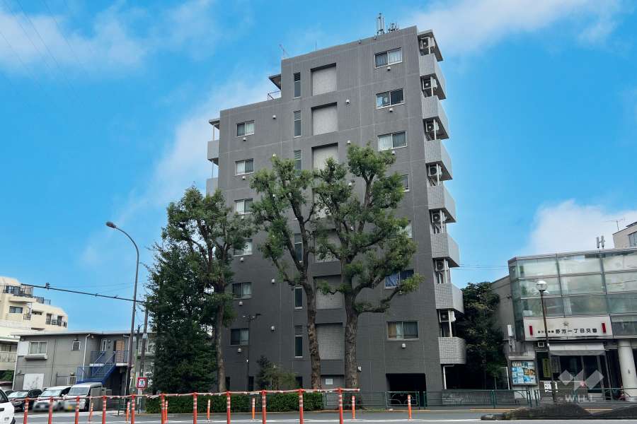 プレールドゥーク高円寺の外観（南西側から）