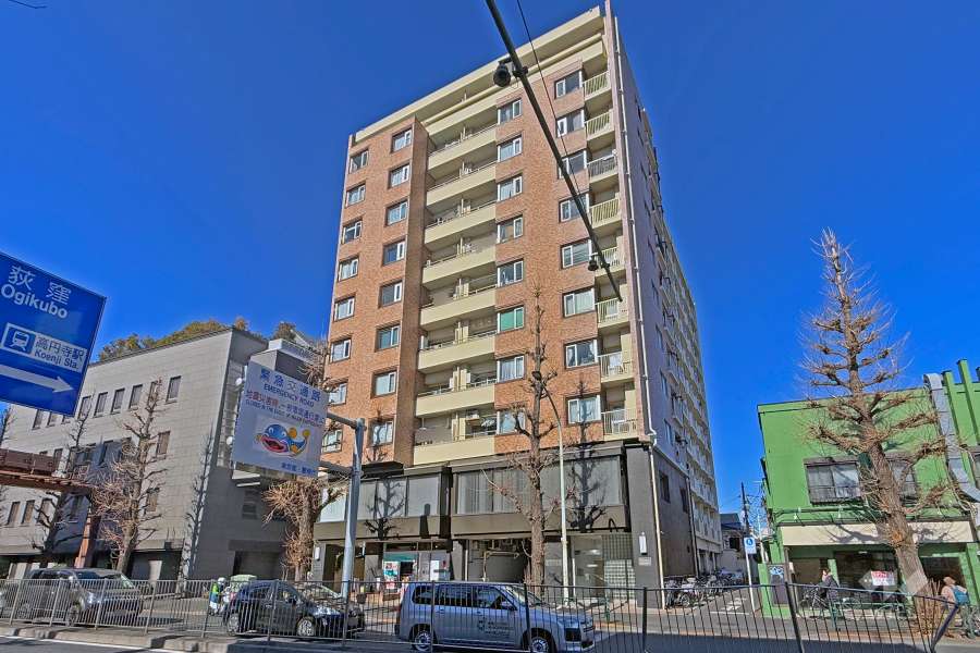 高円寺ダイヤモンドマンションの外観（南東側から）