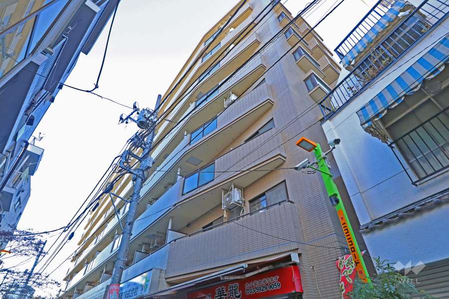 共栄ハイツ東高円寺の外観（北西側から）