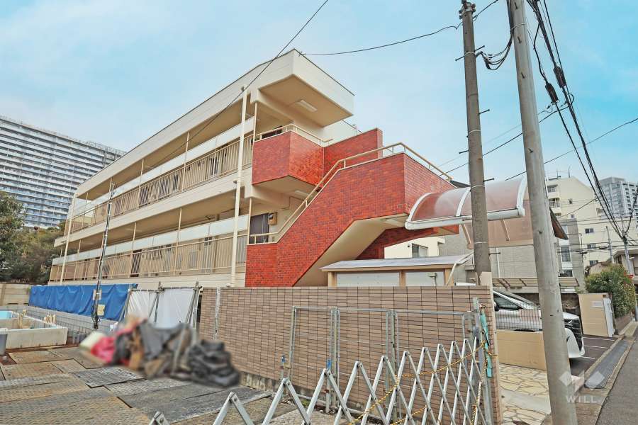 迦葉中野マンションの外観（南西側から）