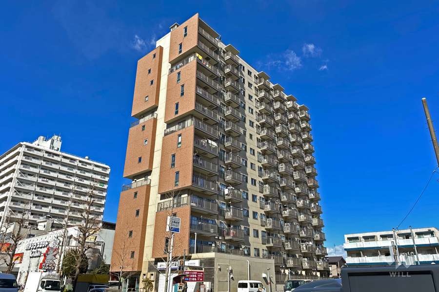 高円寺サンハイツの外観（南東側から）