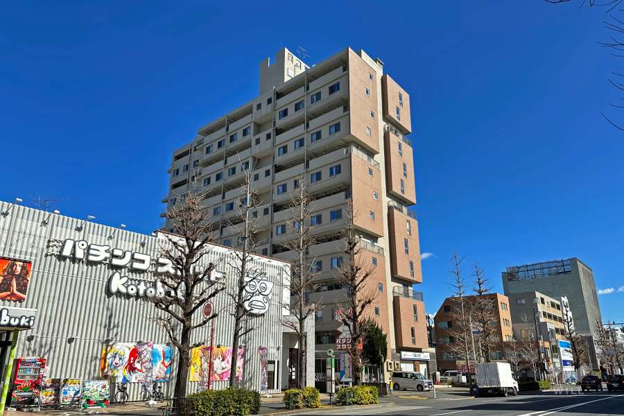 高円寺サンハイツの外観（南西側から）