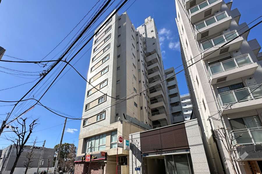 陽輪台高円寺の外観（北東側から）