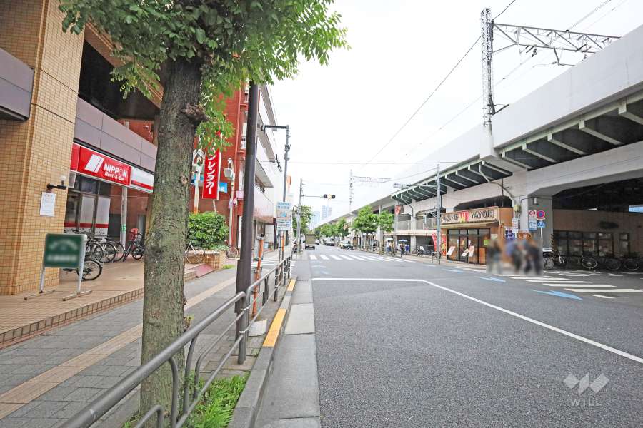 敷地南側の前面道路