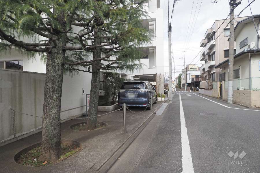 敷地東側の前面道路