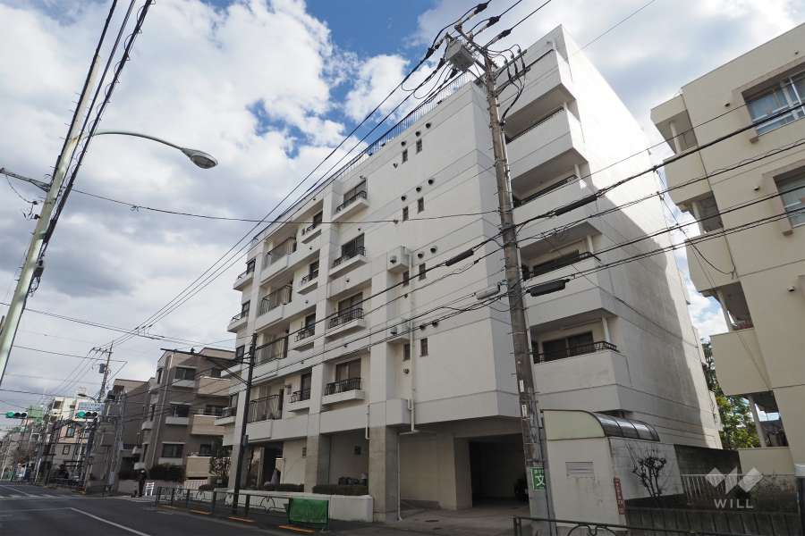 クレスト西荻窪の外観（北西側から）
