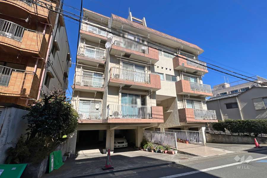 井荻マンションの外観（南西側から）